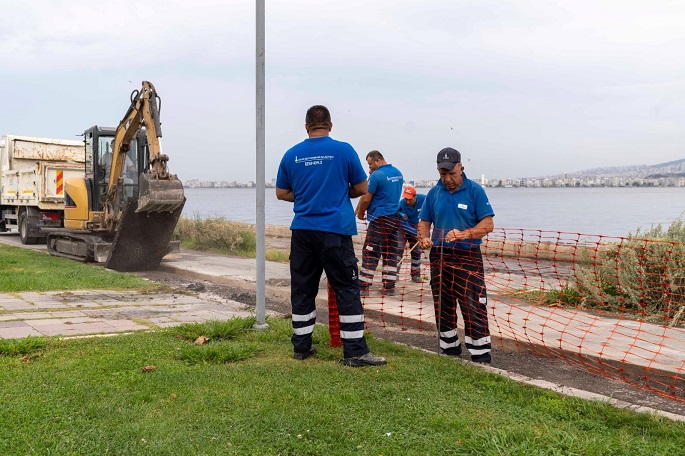 Kordon’da deniz taşkınlarına karşı önlem