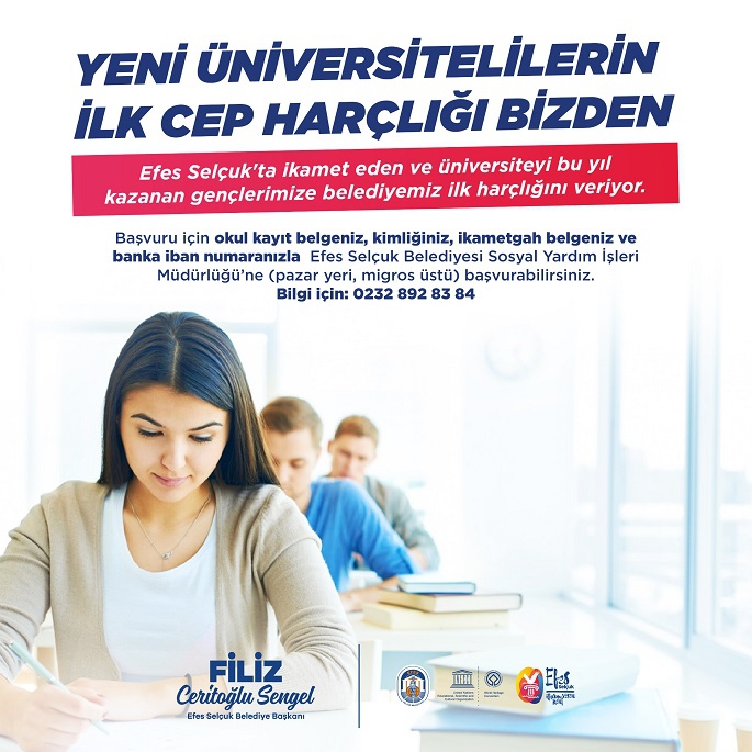 Selçuk'ta Yeni Üniversitelilere İlk Harçlık Belediyeden 