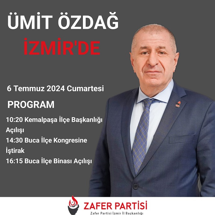 Ümit Özdağ, Cumartesi ve Pazar İzmir Siyaset Mesaisinde 