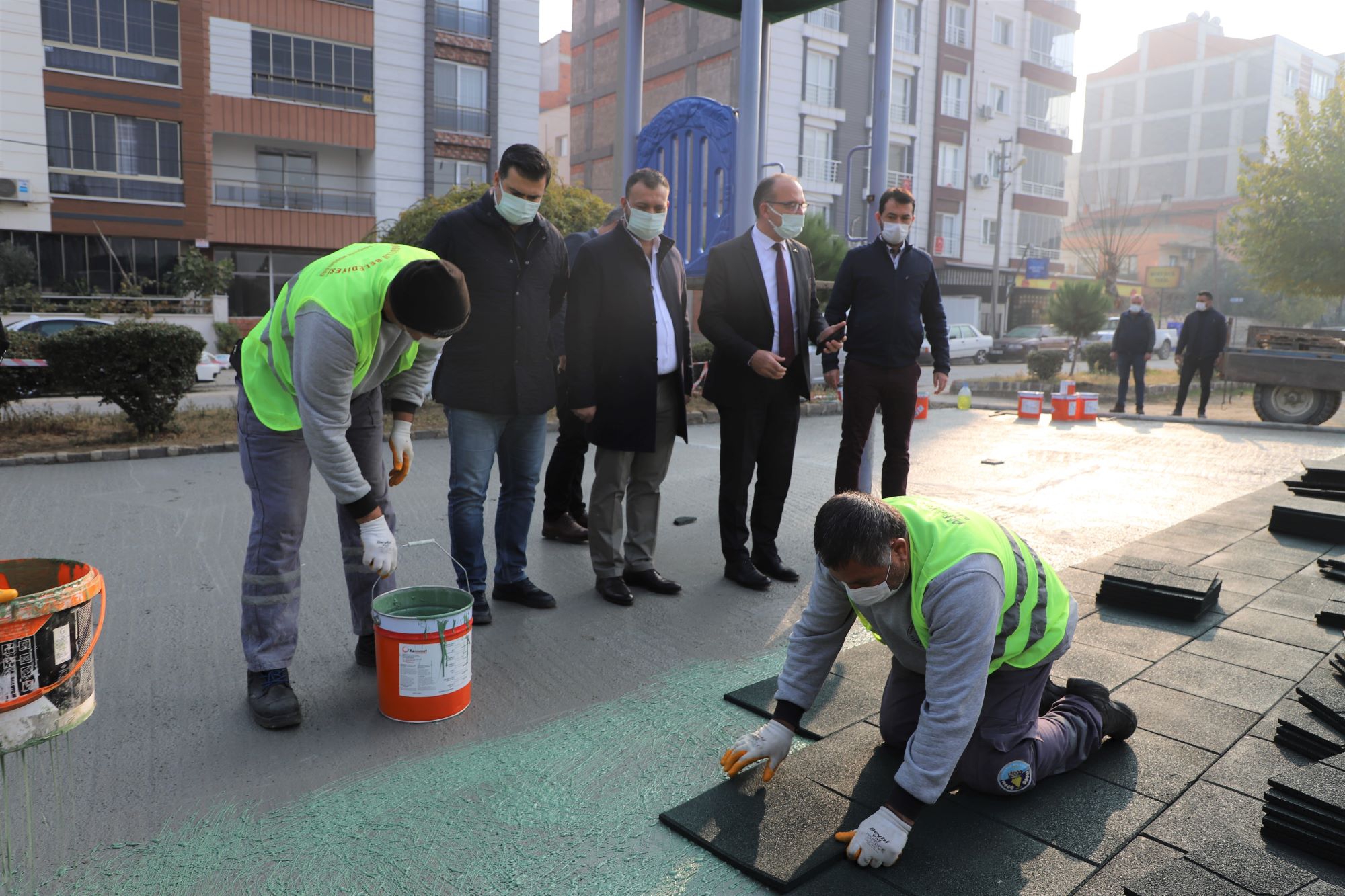 Başkan Çetin Akın İncelemelerine Devam Ediyor